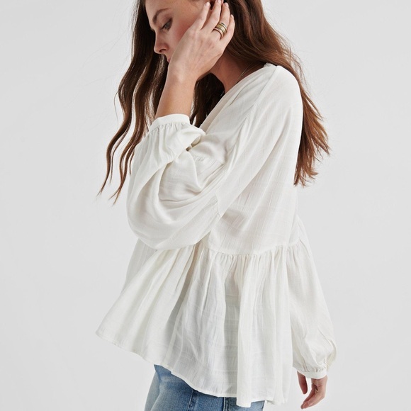 Iucky brand peasant ruffle top - Picture 2 of 3
